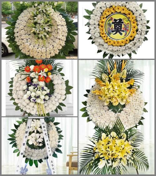 广东梅州市大埔县洲瑞镇南村村花圈速递